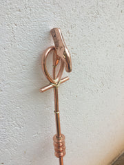 Full sized copper Ptah staff