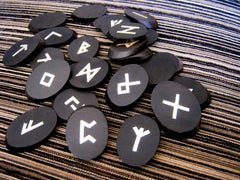 Africa Ebony and copper Elder Futhark Runes
