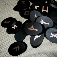 Africa Ebony and copper Elder Futhark Runes