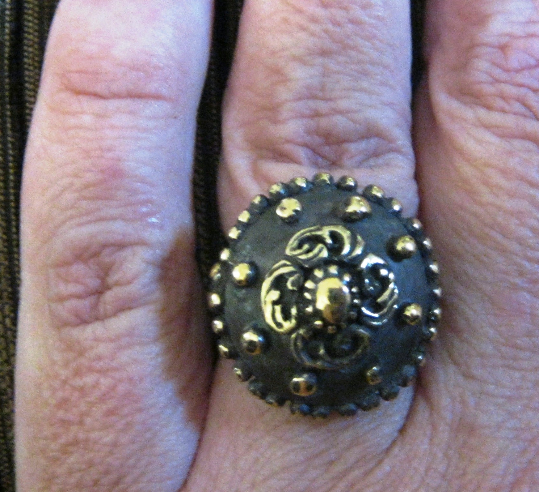 Brass Goth Ring