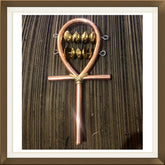 Copper and brass large sistrum