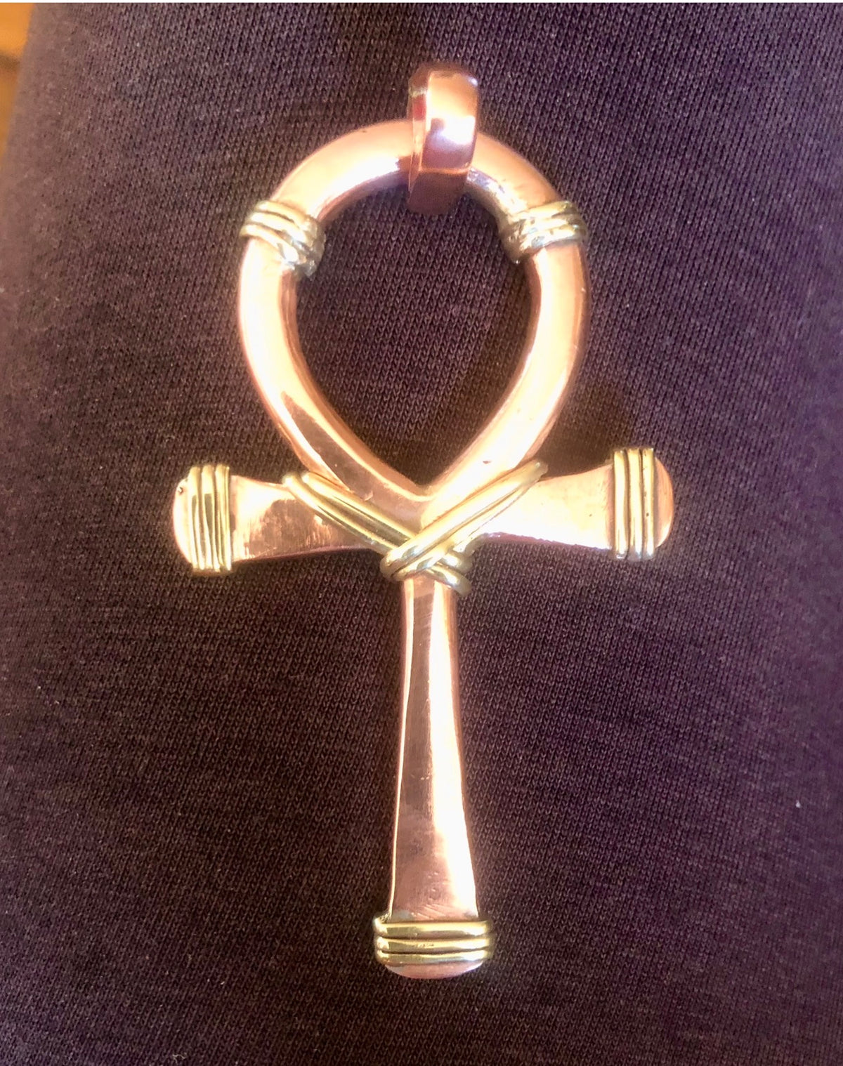 Solid copper ankh - pendants and large