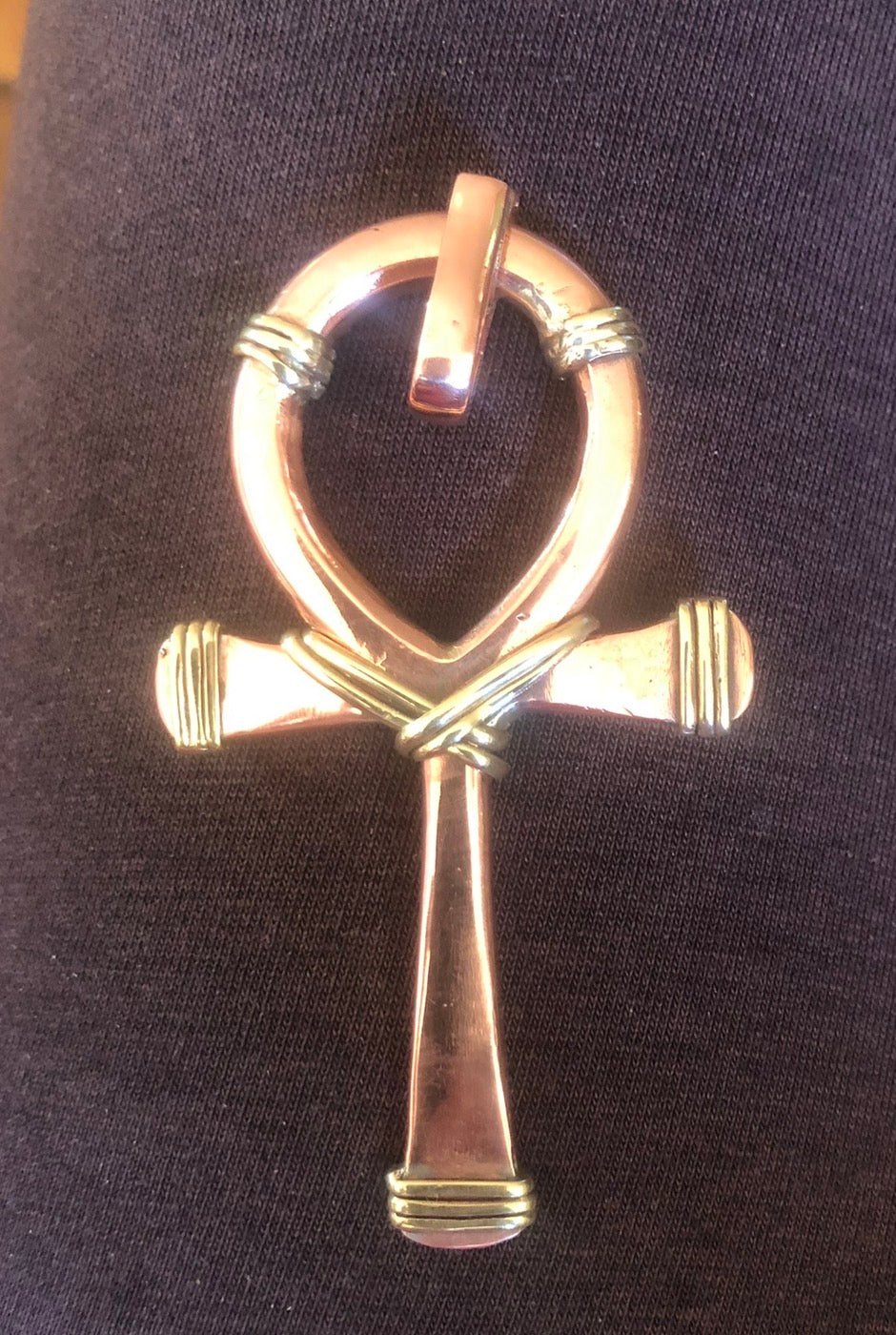 Solid copper ankh - pendants and large
