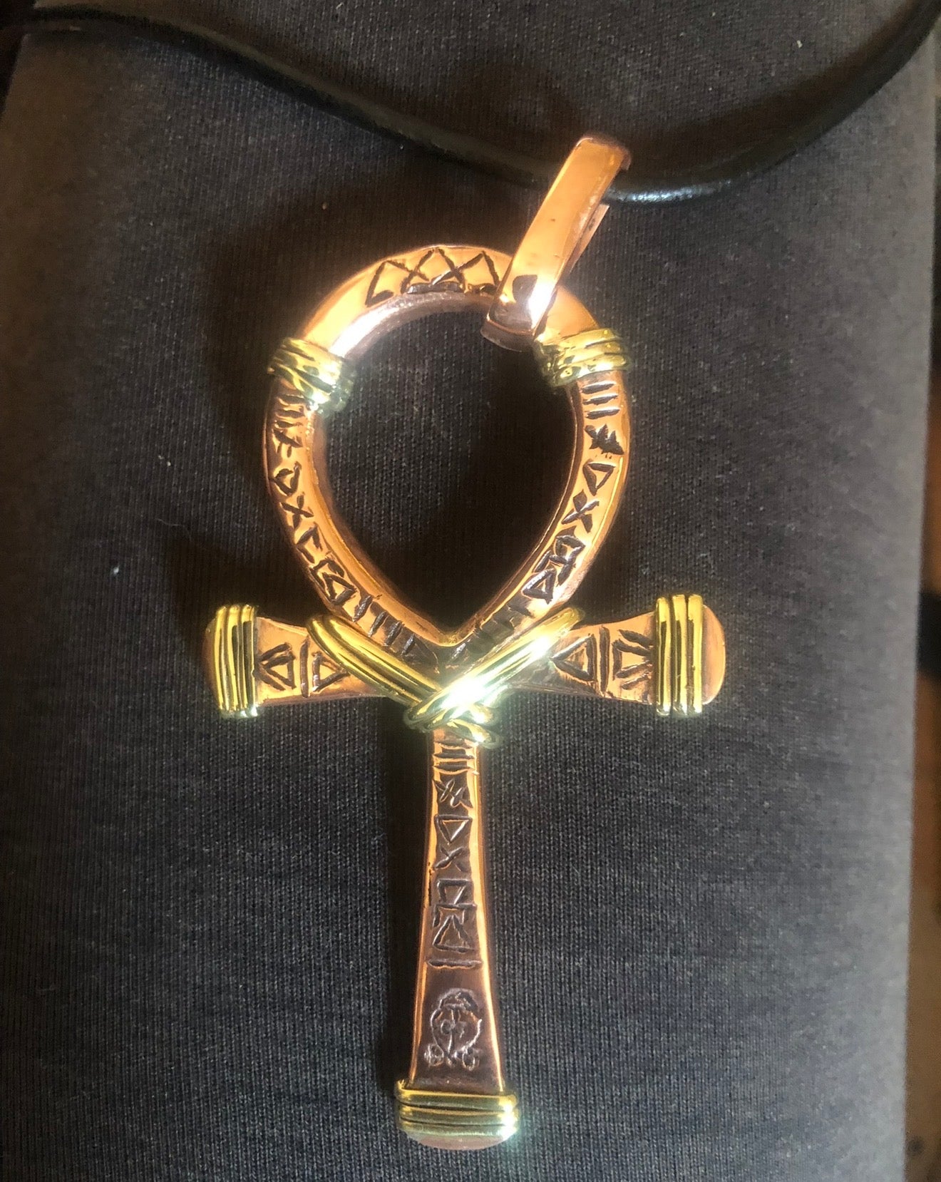 Solid copper ankh - pendants and large