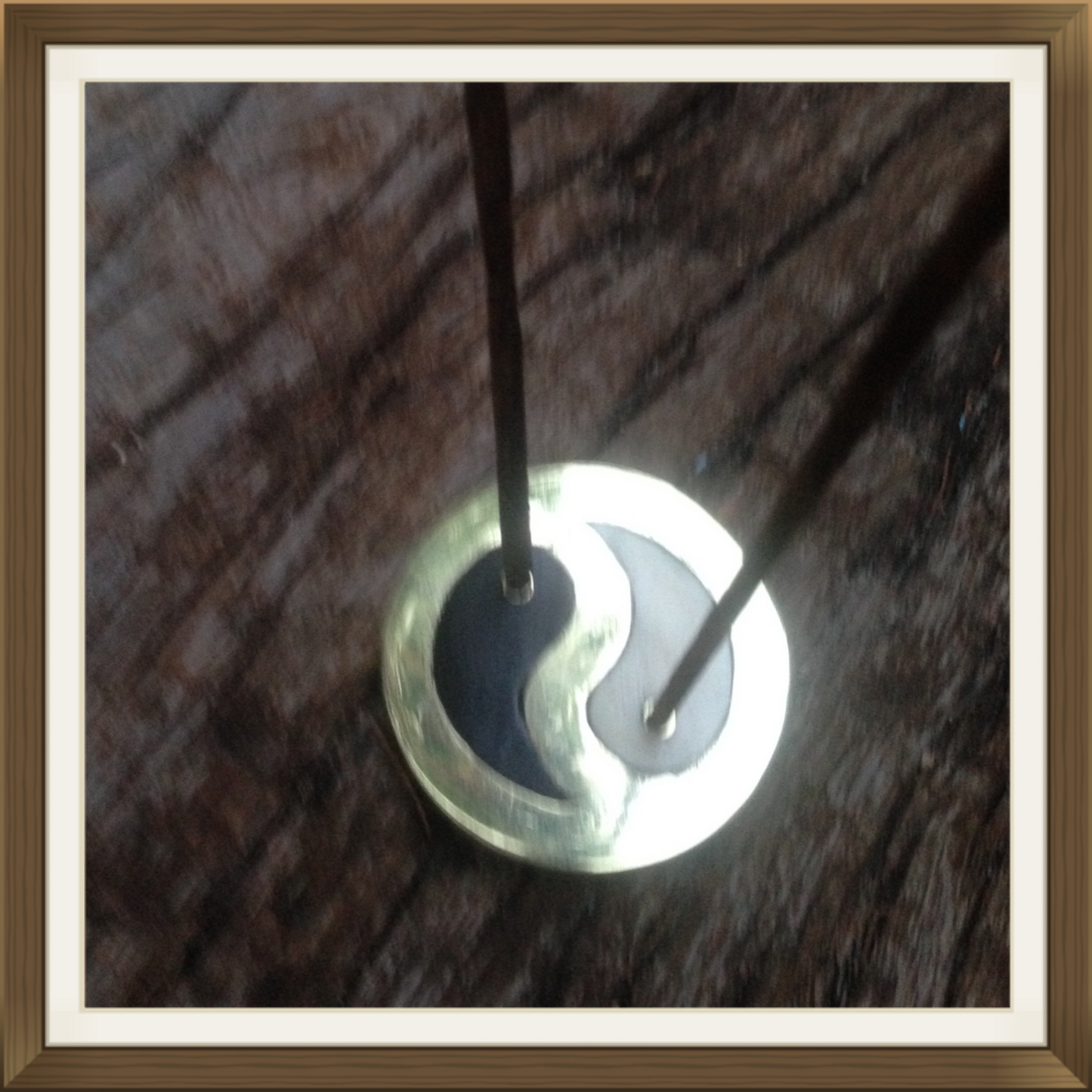 Bone and Ebony Yin Yang Incense Holder Gift